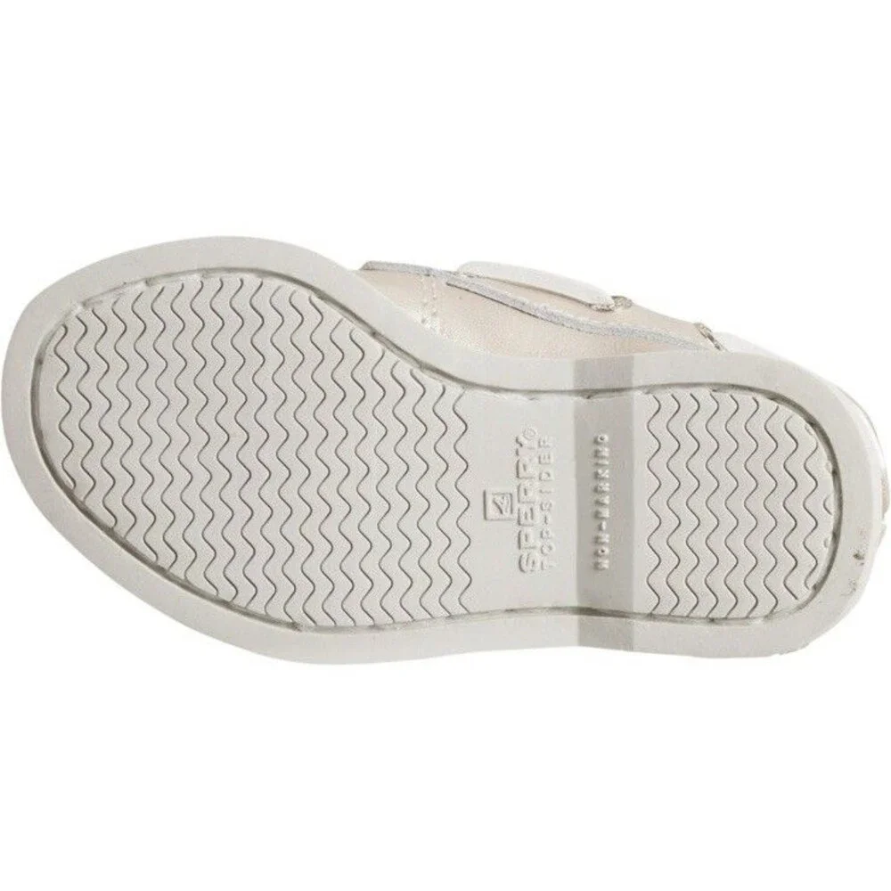 Sperry Toddler Boat Shoes Size 7M Girls/Unisex Champagne New In Box MSRP $55